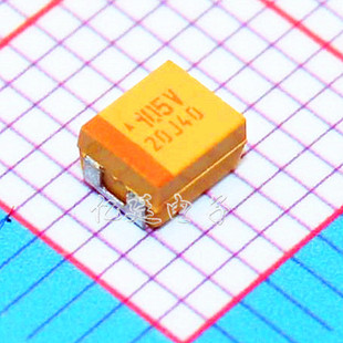 贴片钽电容50V 1UF B型/3528/1210 黄色胆电容 105T 3.5*2.8mm