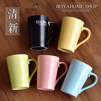 ◆限时包邮 小清新 简约文艺范创意 陶瓷 杯子 马克杯 茶水杯多色