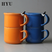 HYU易泡壶款陶瓷套装一壶一杯品味生活茶具 下午茶 咖啡杯慢生活