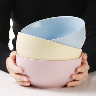 创意彩泥骨瓷餐具日韩式大碗拉面碗汤碗泡面碗家用 陶瓷碗米饭碗