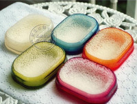 包邮限时疯抢韩国进口正品有氧皂盒创意节约香皂海绵糖果色特价