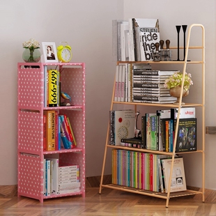 家世比 创意小型桌上书架 儿童书柜自由组合置物架简易收纳架特价