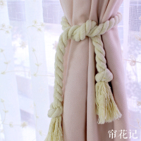 日式美式北欧棉线粗麻绳窗帘绑带布带系带手工制作玫瑰花/蝴蝶结