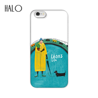 HALO独家原创iphone苹果三星磨砂手机壳插画<这个杀手不太冷>包邮