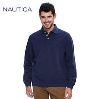 NAUTICA/诺帝卡 基础款 Anchor素色 长袖POLO衫KC43000