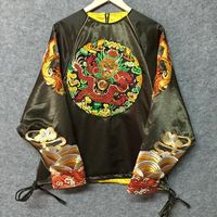 yaobyman刺绣宽松男女同款龙袍蝙蝠袖卫衣，原创设计师男装品牌