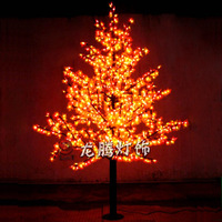 厂家直销特价LED圣诞树灯 景观LED树灯2米红加黄枫叶树灯发光装饰
