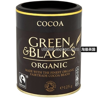 英国原装进口 GREEN BLACK'S 进口纯可可粉巧克力粉无糖烘焙 125g