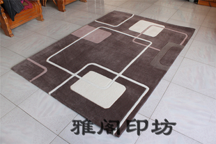 新款欧式手工方形客厅卧室地毯