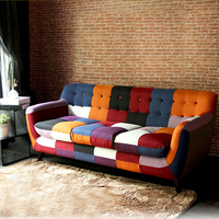 日式北欧创意色彩沙发布艺设计师个性沙发小户型时尚组合艺术沙发