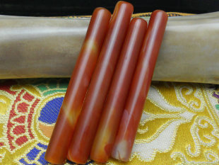 佛珠念珠项链DIY配件长桶珠天然缠丝红玛瑙管子红润9*70-85mm