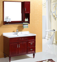 橡木浴室柜组合实木简约欧式落地卫浴柜卫生间洗脸盆柜洗手盆池柜