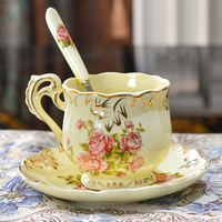 友来福 欧式咖啡杯套装红茶创意骨瓷陶瓷英式咖啡杯碟下午茶茶具