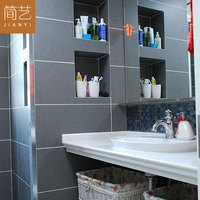 卫生间瓷砖纯色仿古砖客厅60阳台防滑地砖磁砖洗手间灰色厨房墙砖