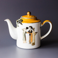 阿七|独创中式古典 陶瓷茶壶 大号 泡茶壶 沏茶壶 花茶壶 单壶