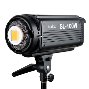神牛SL100W白光黄光太阳灯LED摄影摄像灯视频录像灯光实景棚拍摄