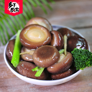 乡下厨房零食小吃朵香菇即食办公食品休闲小吃250g原味泡椒香菇