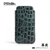 PDair品牌正品 苹果Apple iPhone 6手机套 真皮保护套壳 绿鳄鱼纹