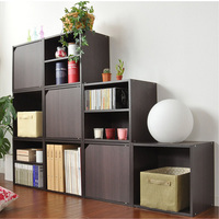 蔓斯菲尔简易书架书柜自由组合格子柜木置物收纳小柜子特价创意柜