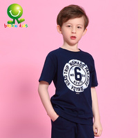 堡狮龙童装夏装新款男童印花纯棉休闲短袖T恤030805070
