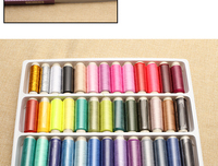 39色定色线盒套装定色线缝纫线飞跃胜家蝴蝶通用缝纫机线老式缝纫