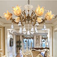 欧式全铜吊灯伊莎贝尔法式客厅手工罩灯具 乡村美式餐厅卧室灯饰