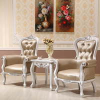 桦天下 欧式沙发组合 美式休闲高背老虎椅布艺单人沙发小户型