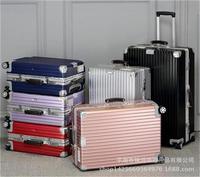 厂家 明星同款复古款铝框拉杆箱旅行箱行李箱万向轮登机箱20-29寸