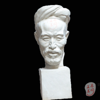 石膏像老农几何体陕北老人头像摆件美术用品装饰雕塑模具素描