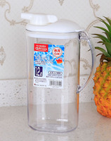 日本原装进口耐热冷水壶凉水壶塑料水杯1.2L密封水壶冰箱冷水壶