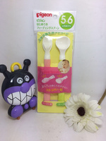 日本贝亲软勺硅胶软头汤匙喂哺勺子餐具不含BPA(2个装)