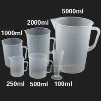 PP塑料量杯带刻度毫升杯安士杯溶液杯子500ML 厨房烘焙工具1000ML
