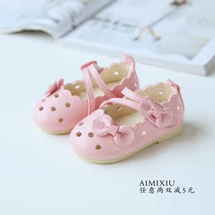 婴幼儿宝宝凉鞋公主鞋女童单鞋夏季新款韩版儿童软底学步鞋0-1岁2