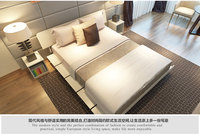出口日本式床双人床简约现代榻榻米板床特价韩式板式床