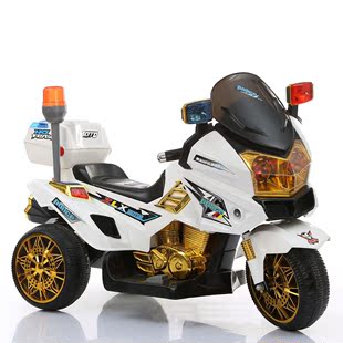 儿童电动摩托车三轮车电动车电瓶车宝宝童车婴儿玩具车警车1-5岁