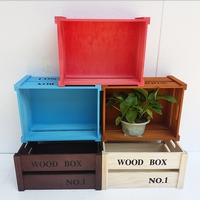 实木收纳箱储物箱组合木箱子大号陈列展示箱水果箱儿童玩具整理箱