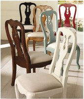 美式餐椅 实木餐椅 美式家具 带软包餐椅 餐厅环保实木家具定制