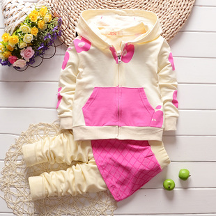 2015秋季新款儿童套装女童宝宝长袖裙裤0-1-2-3-4-5岁韩版公主装