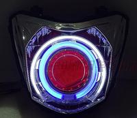 本田幻影150彪影摩托车氙气透镜总成改装大灯照明配件双光天使HID