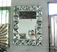 立体挂镜 装饰镜 玄关镜 浴室镜 代新古典装饰 样板房长方形