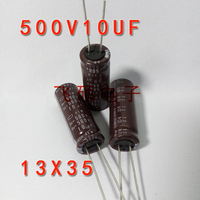 电解电容500V10UF 10UF500V 41W系列进口优质高耐压铝电容器13X35