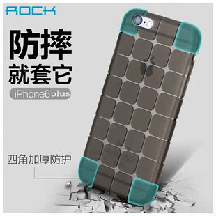 ROCK 苹果6plus手机壳硅胶透明 5.5iPhone6保护套防摔外壳新款潮
