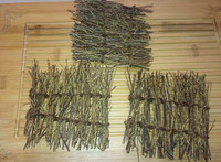 刺身盘装饰 小型竹篱笆 日式料理装饰 竹丝扫竹编手工竹篱笆