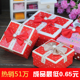 诗诺 新款喜糖盒喜庆红色 创意欧式喜糖盒子特价促销 成品发货