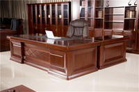 品牌家具老板桌总裁桌2.8/3.2米实木老板桌简约时尚大班台大班桌