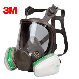 3M6800+6004化工专用防毒面具 全面型防护面罩防氨气/甲胺 化肥厂
