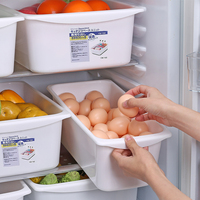 冰箱收纳盒冷藏盒塑料桌面整理盒厨房冷冻食品蔬菜水果鸡蛋储物盒