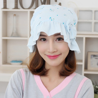 荷叶帽春夏季韩版新款高品质双层套里纯棉孕产妇月子帽产后用品