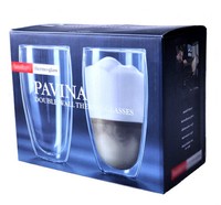 丹麦BODUM耐热高温创意果汁杯圆形双层玻璃杯家用凉水杯子啤酒杯
