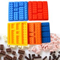 正方形乐高积木硅胶冰格制冰盒 lego积木机器人冰格巧克力模具